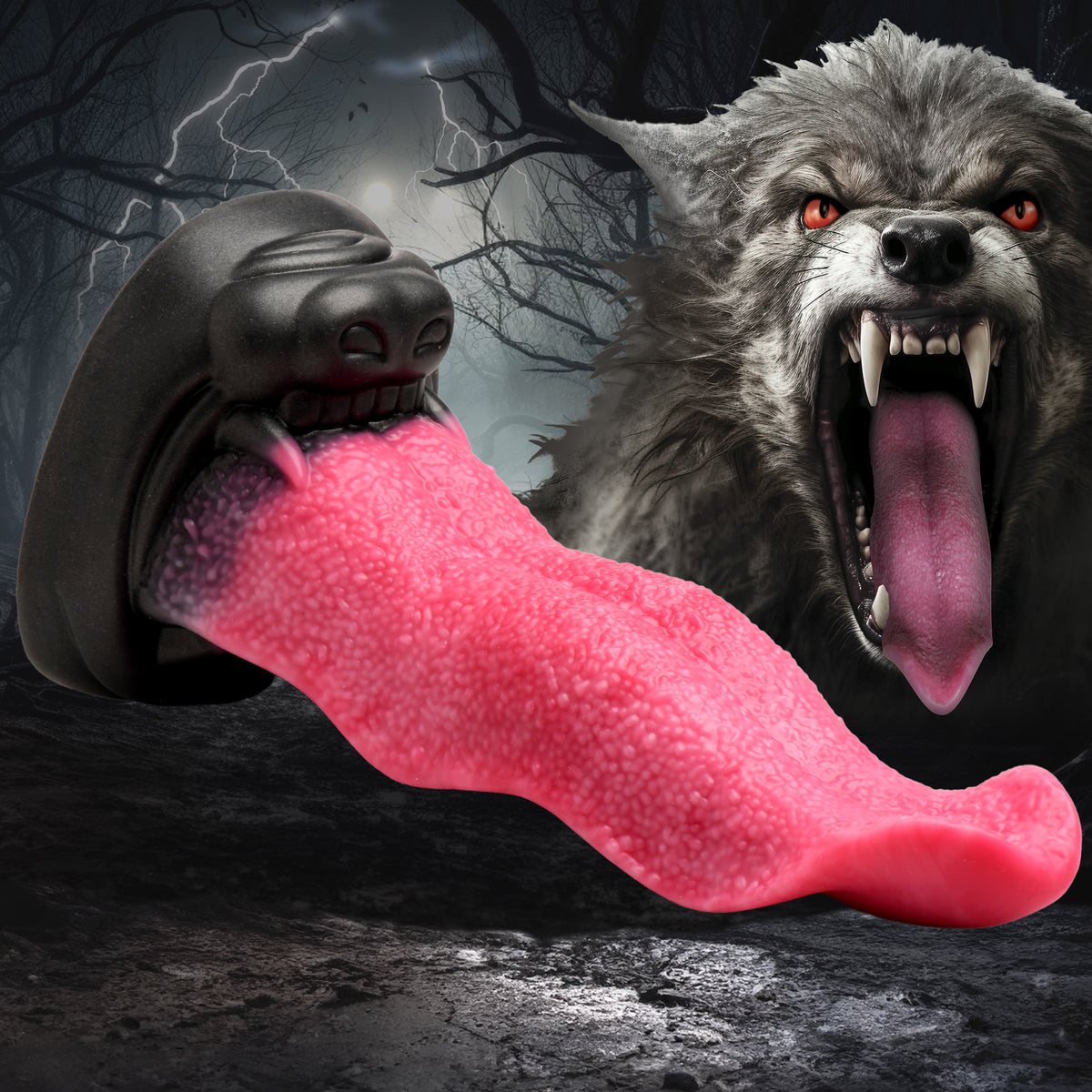 Wolf's Lick Silicone Dildo