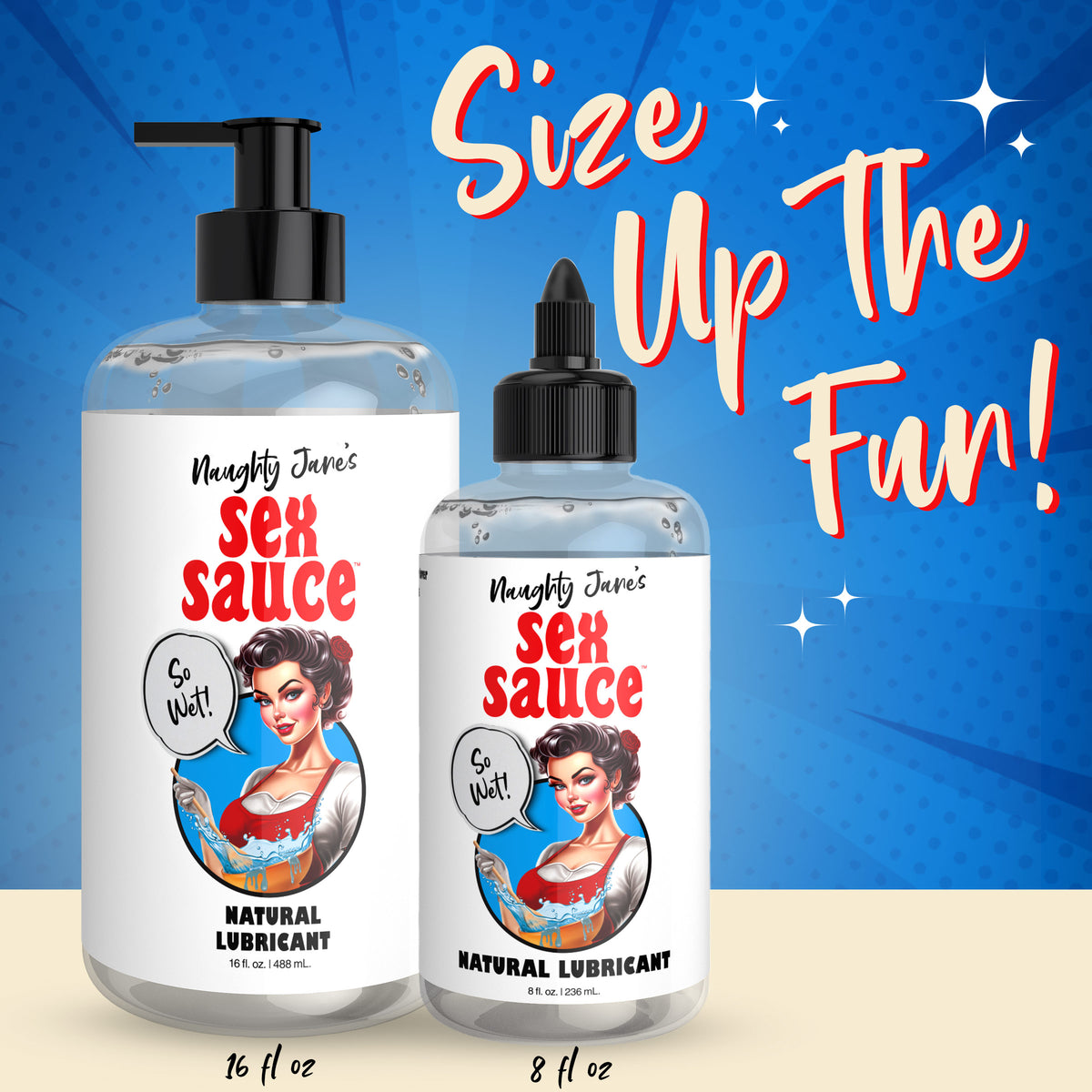 Naughty Jane's Sex Sauce Natural Lubricant - 8oz