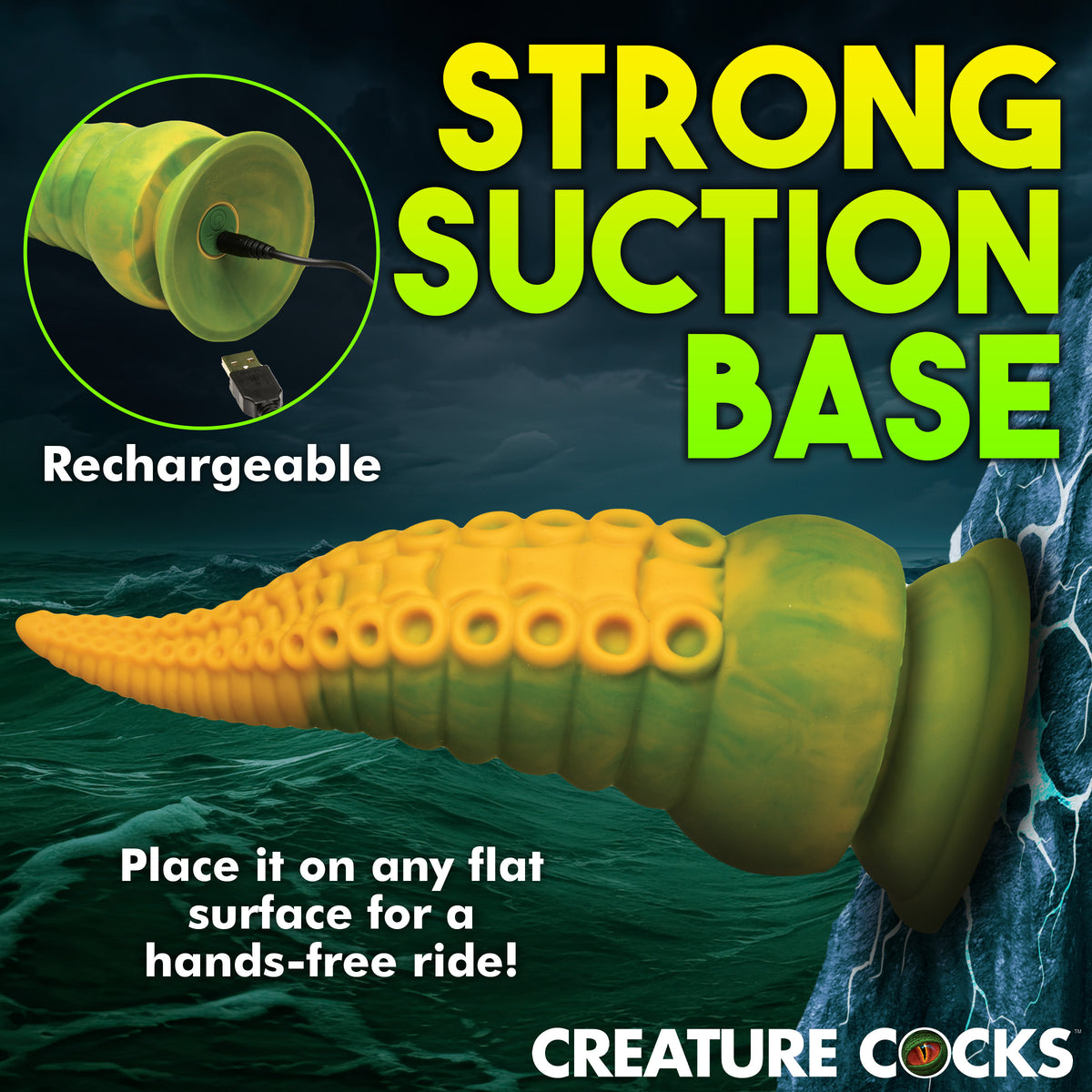 Monstropus 2.0 Vibrating Tentacle Silicone Dildo