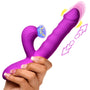 Thrust Wave Thrusting and Sucking Silicone Rabbit Vibrator