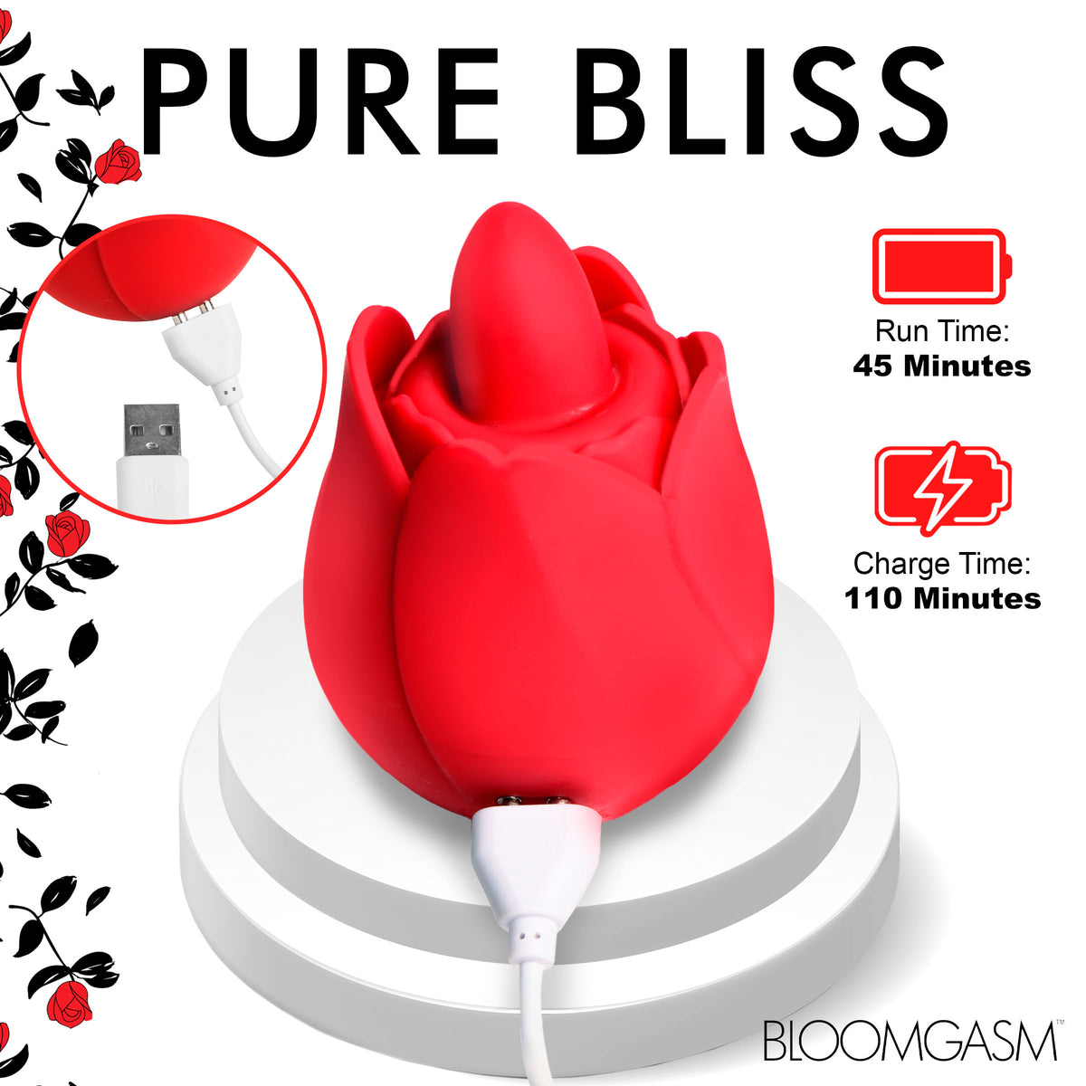 Rose Kisser Licking and Vibrating Digital Clitoral Stimulator