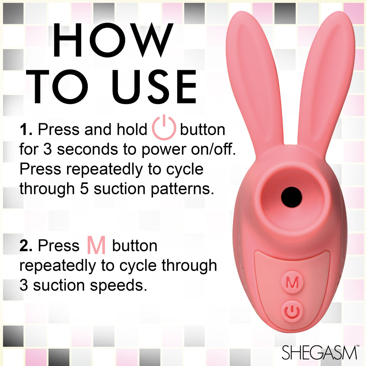 Sucky Bunny Clit Stimulator - Pink