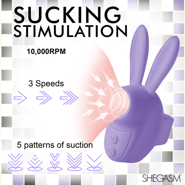 Sucky Bunny Clit Stimulator - Purple