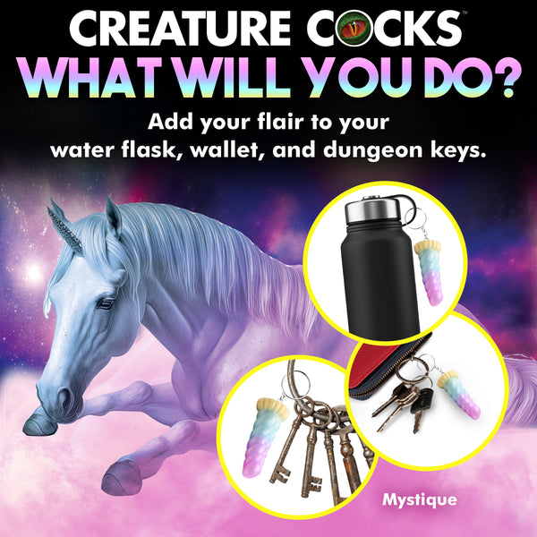 Mystique Unicorn Mini Dildo Key Chain