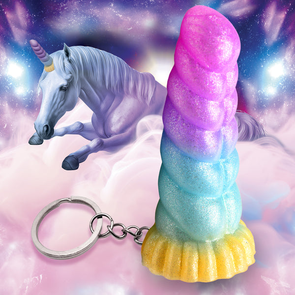 Mystique Unicorn Mini Dildo Key Chain