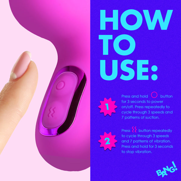 Mini Suction Silicone Rabbit Vibrator