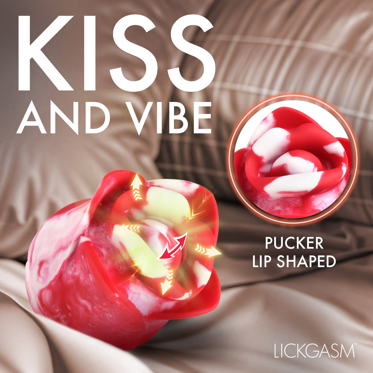 Sweet Kiss Kissing and Vibrating Clitoral Stimulator - Swirl