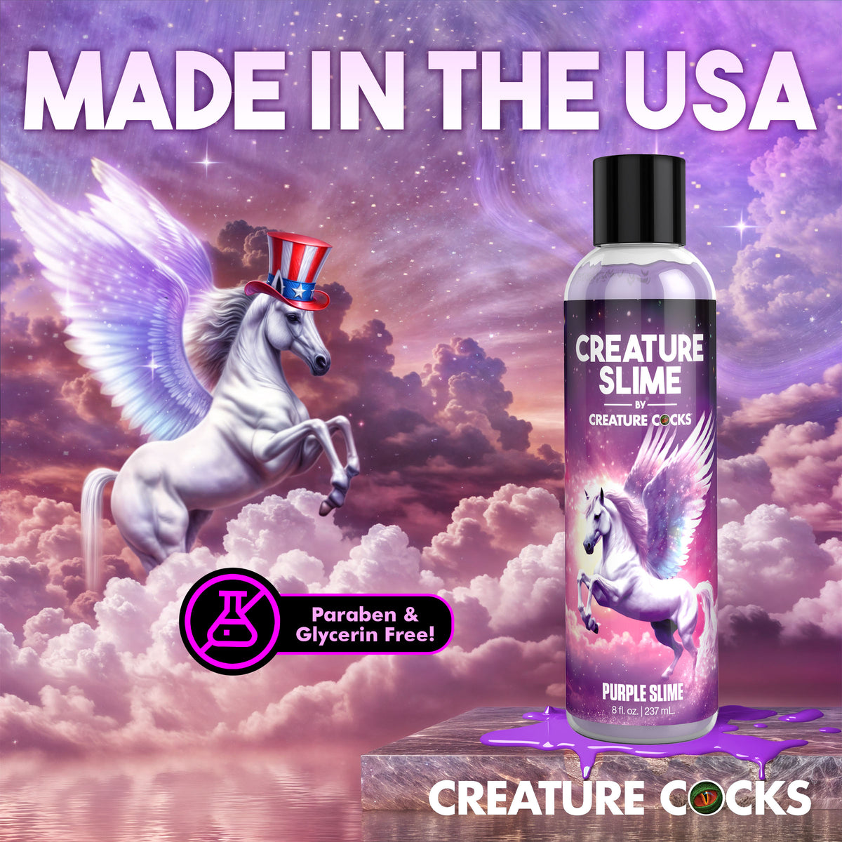 Purple Creature Slime Water-Based Lubricant - 8oz