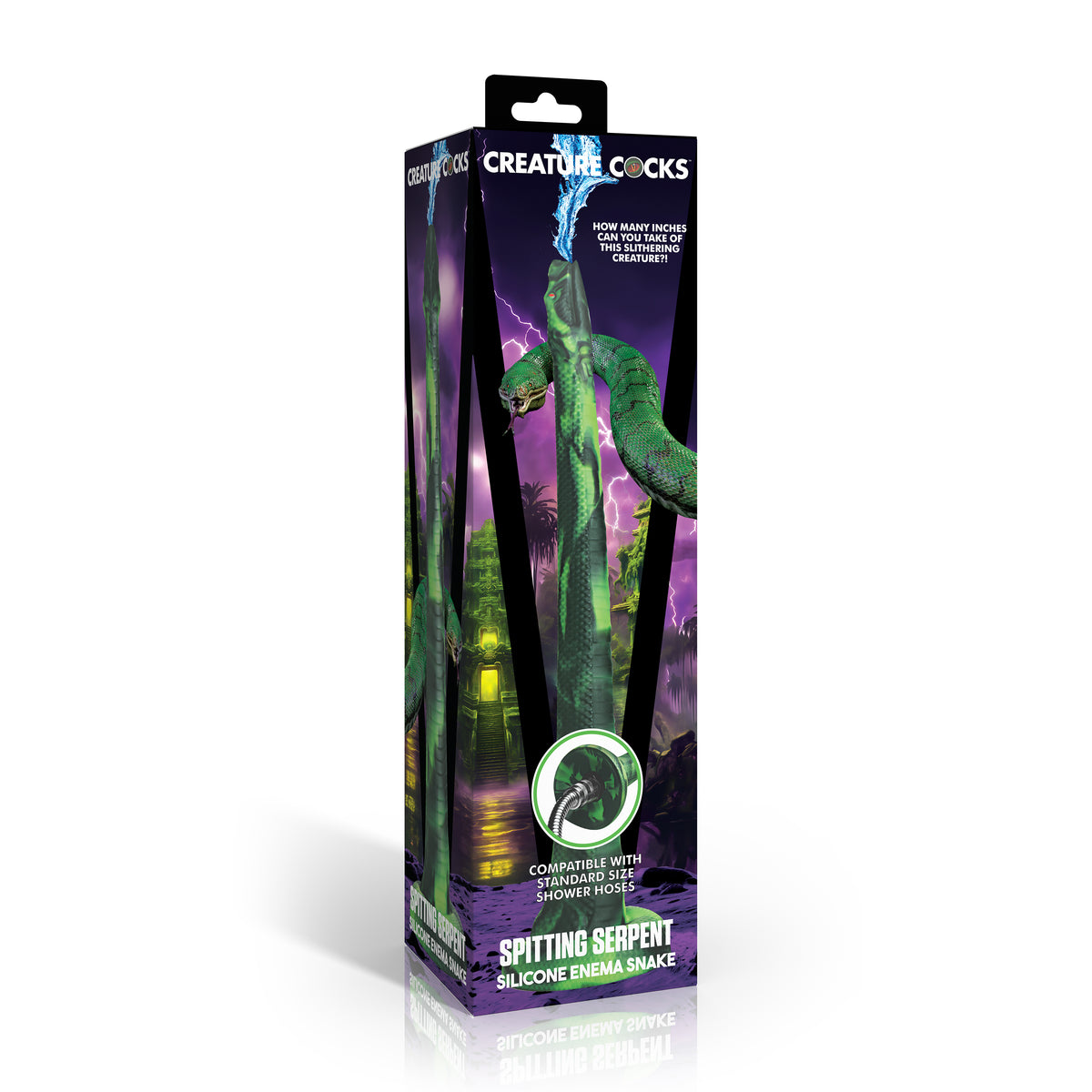 Spitting Serpent Silicone Enema Snake