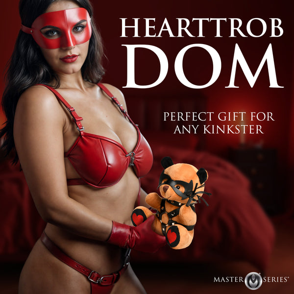 Master Series Dom Bear - Plush Kinky Toy with Accessories