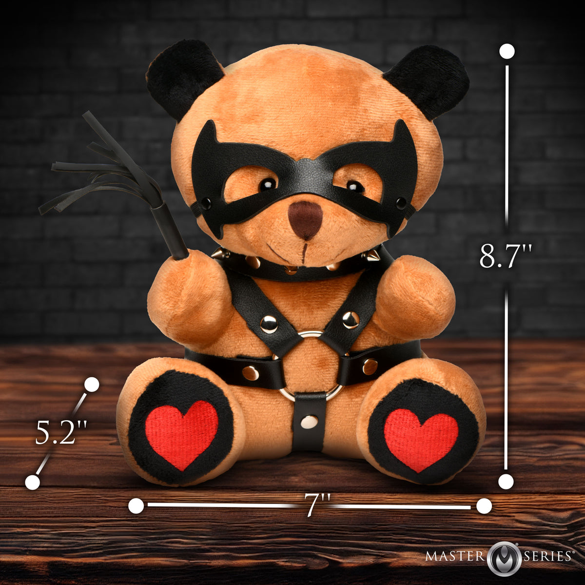 Master Series Dom Bear - Plush Kinky Toy with Accessories