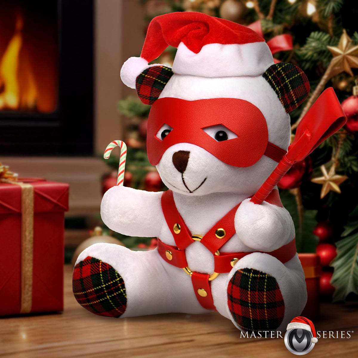 Holiday Bondage Bear - White