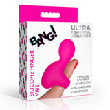 Silicone Finger Vibrator - Pink