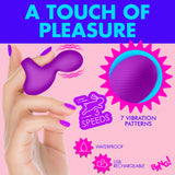 Silicone Finger Vibrator - Purple