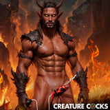 Hell Hound Squirting Silicone Penis Enhancer - Red
