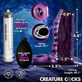 Tentacle Squirting Silicone Penis Enhancer - Purple
