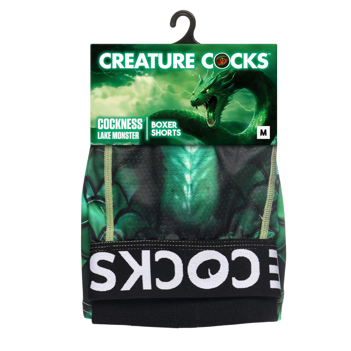 Creature Wear Cockness Monster Lake Creature Boxer Shorts - Medium