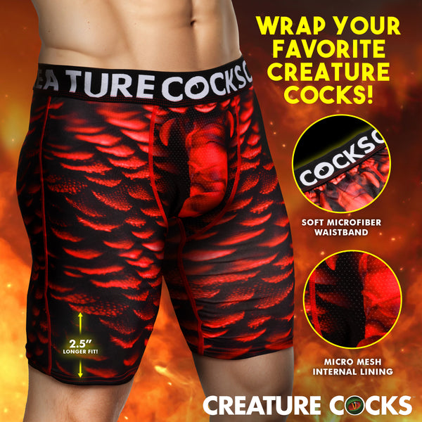 Creature Wear Horny Devil Demon Boxer Shorts - Large