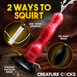 Hell Hound Squirting Silicone Dildo