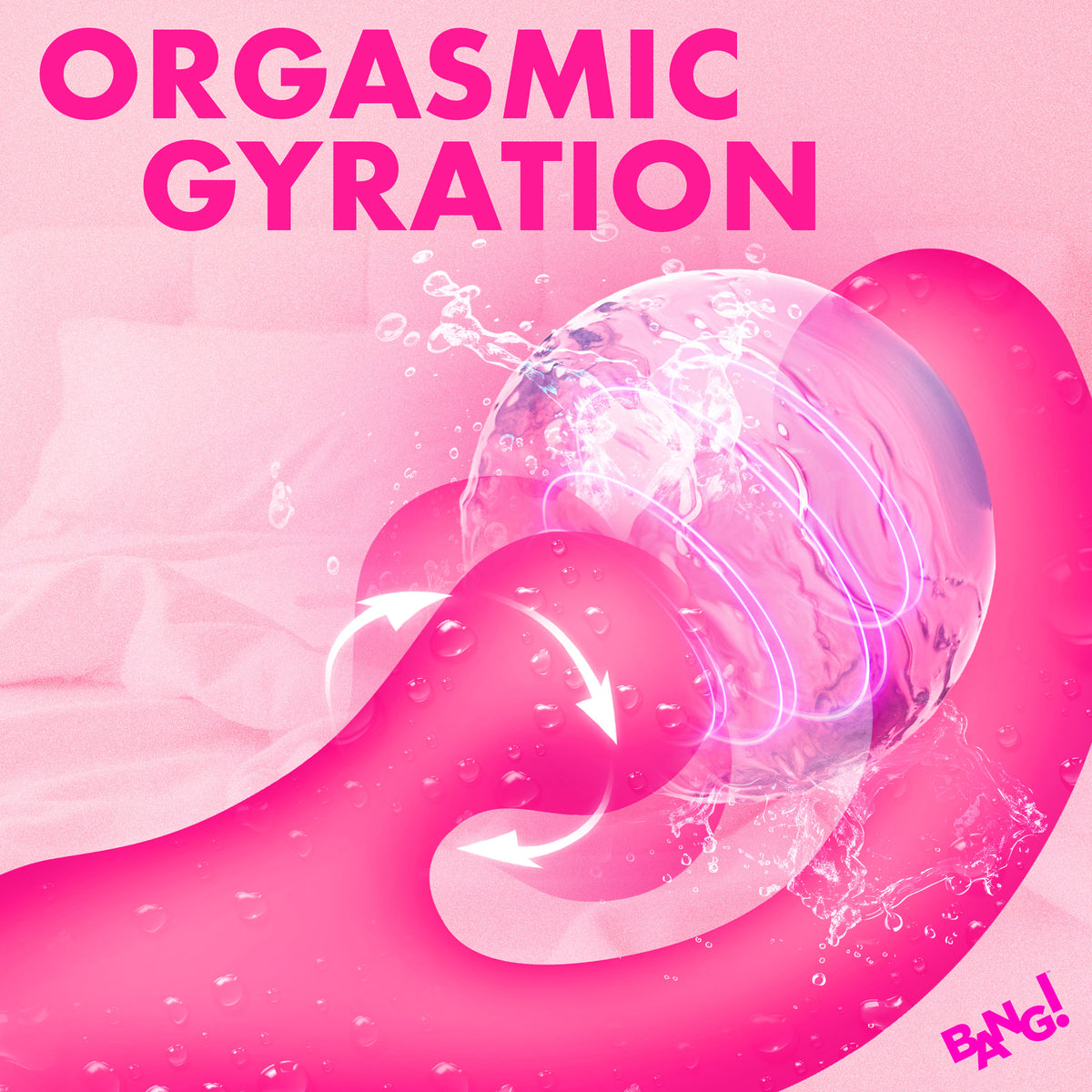 Gyro Rabbit Silicone Vibrator - Pink