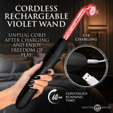 Elektrawand Rechargeable Violet Wand with Attachments - Black