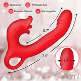 Kissing & Flicking Silicone Vibrator