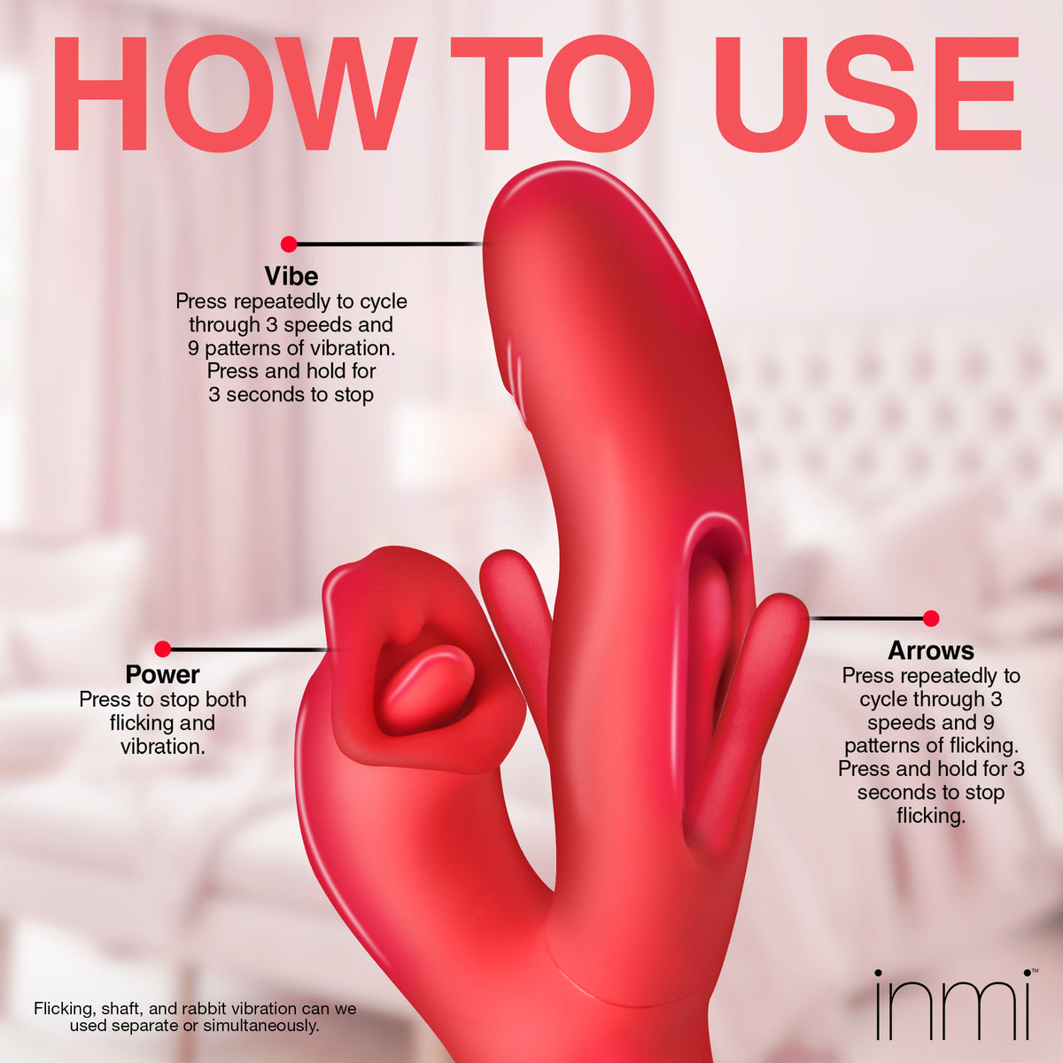 Kissing & Flicking Silicone Vibrator