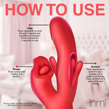 Kissing & Flicking Silicone Vibrator