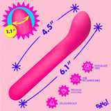 G-Spot Flexible Silicone Vibrator - PInk