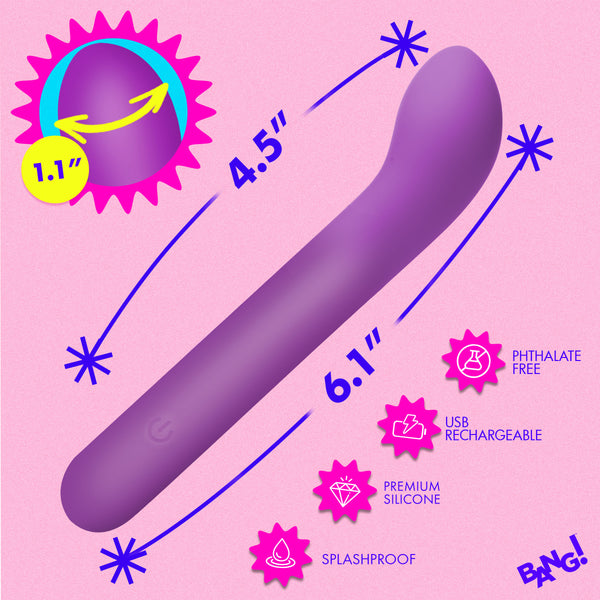 G-Spot Flexible Silicone Vibrator - Purple