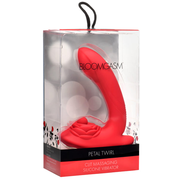 Petal Twirl Clit Massaging Silicone Vibrator