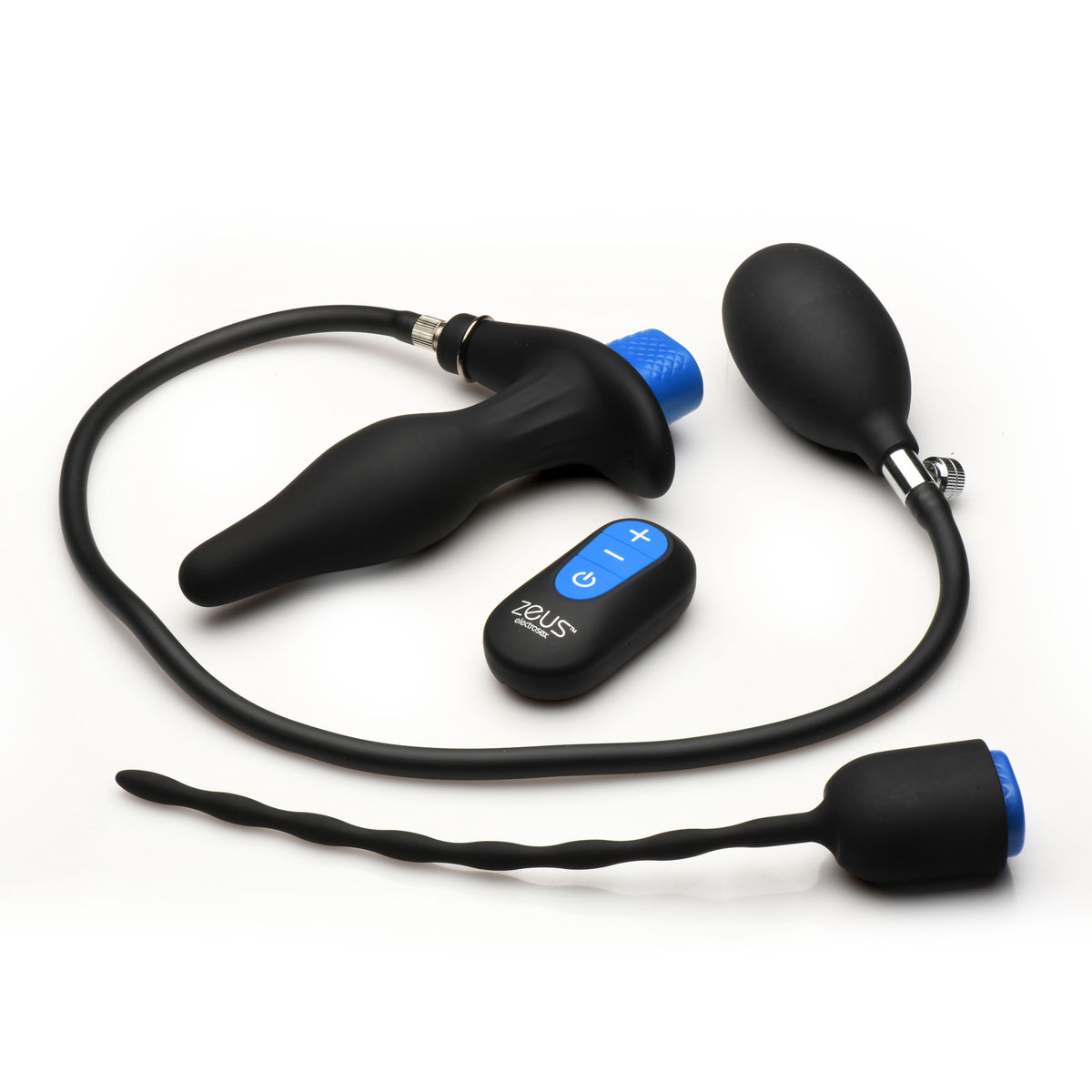 Inflatable Anal Plug & Urethral Sound E-Stim Kit