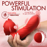 Rose Thrust Thrusting Silicone Vibrator