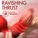 Rose Thrust Thrusting Silicone Vibrator