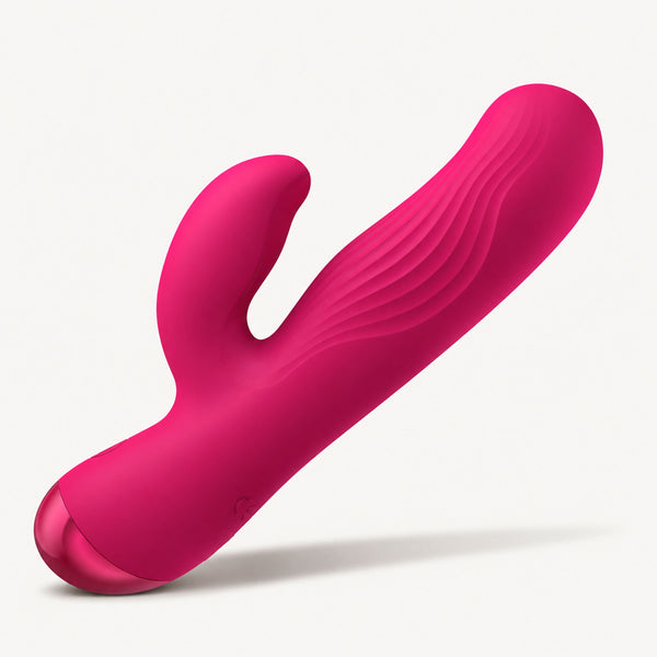 Flexible Ribbed Silicone Rabbit Vibrator