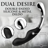 Dual Desire Dual-Ended Silicone and Metal Dildo