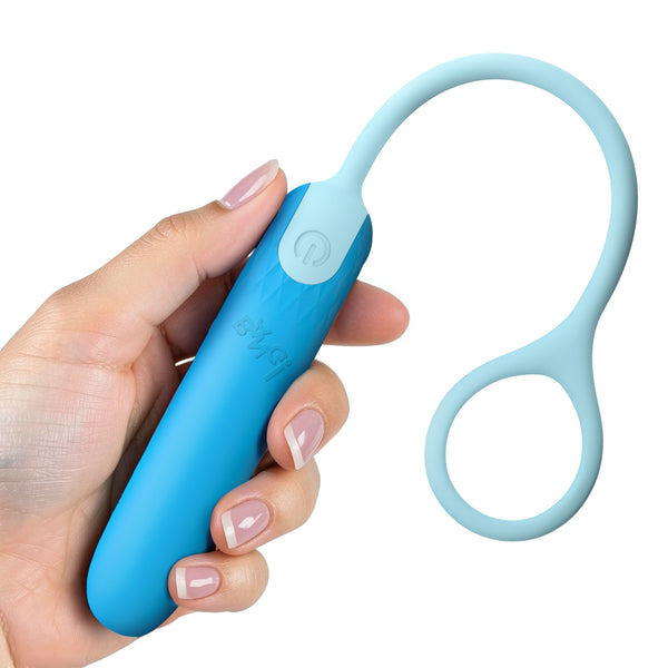 Silicone Bullet with Cord - Blue