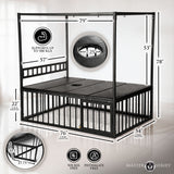Bondage Bed with Cage