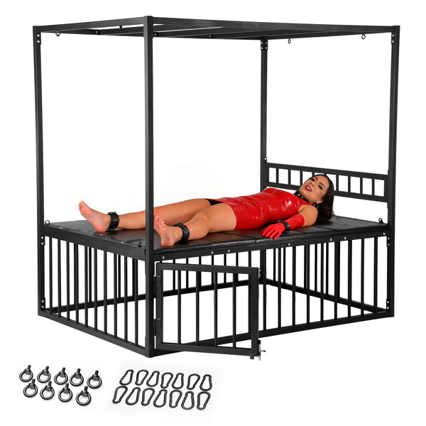 Bondage Bed with Cage