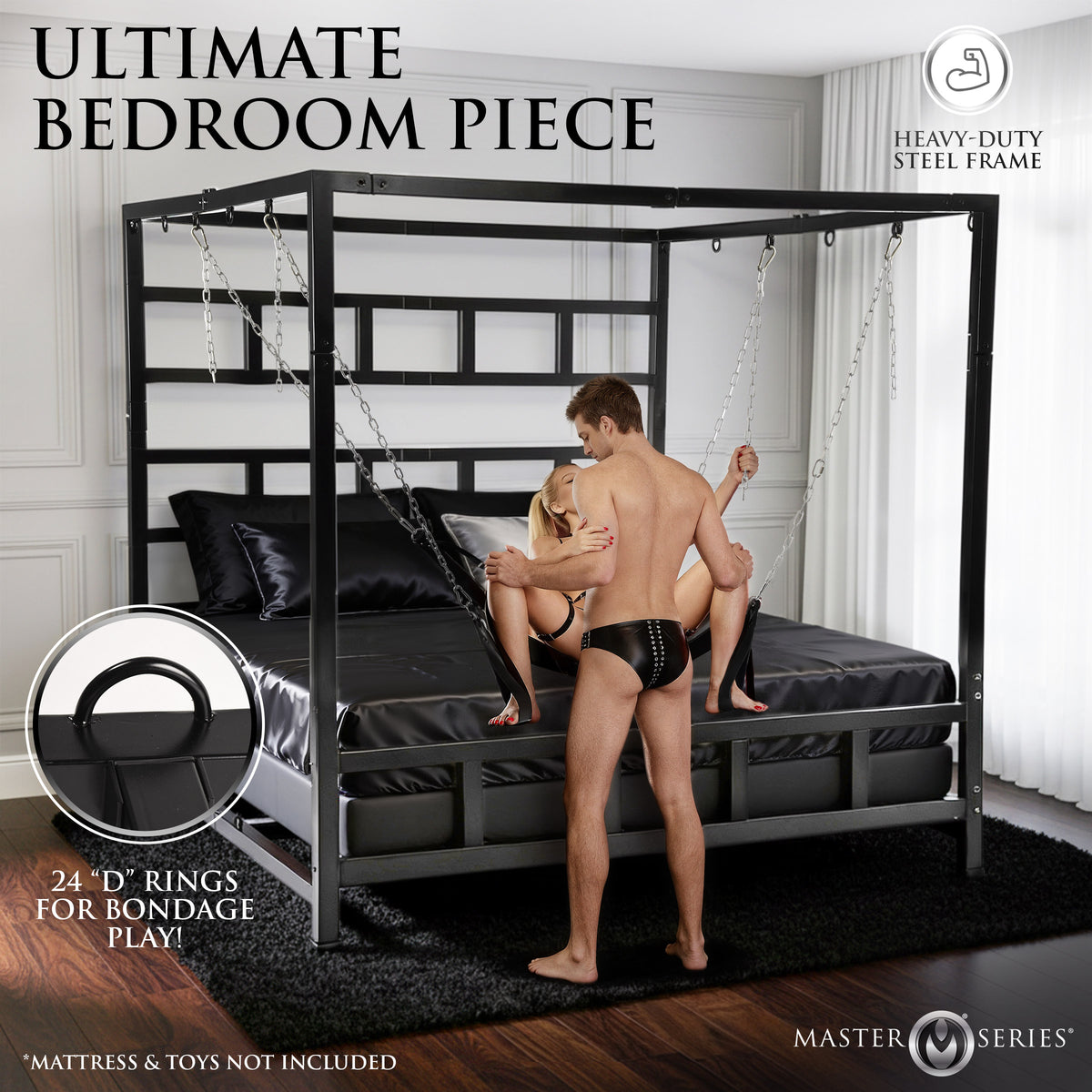 King Size Dungeon Bed with Suspension Canopy