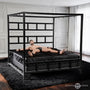 King Size Dungeon Bed with Suspension Canopy