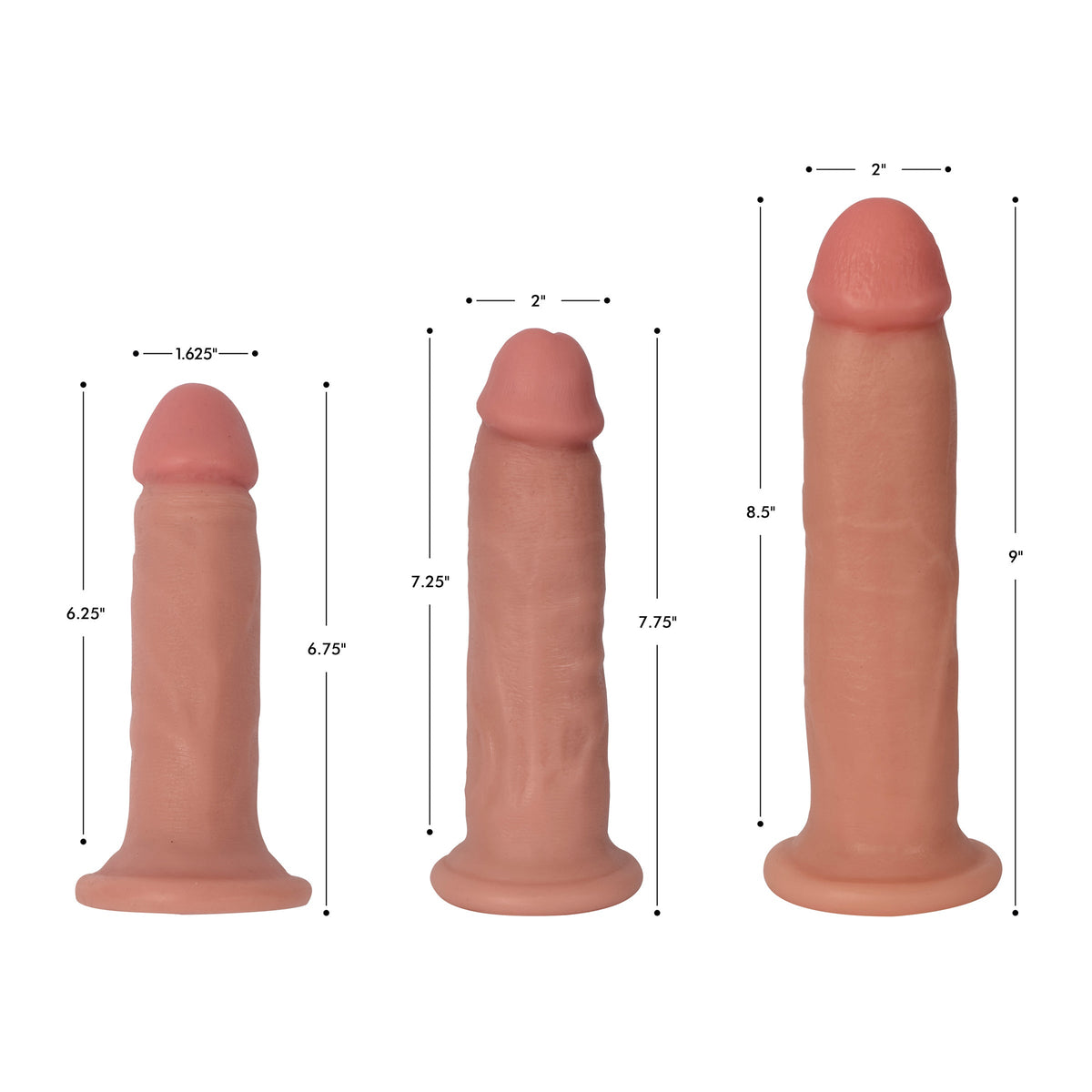 Jock Bareskin Dildo - 7 Inch BULK | Jock DG-09-0658-10