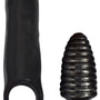 XXXPander Sheath with Ribbed Plug - Black