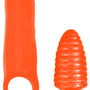 XXXPander Sheath with Ribbed Plug - Orange