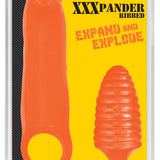 XXXPander Sheath with Ribbed Plug - Orange