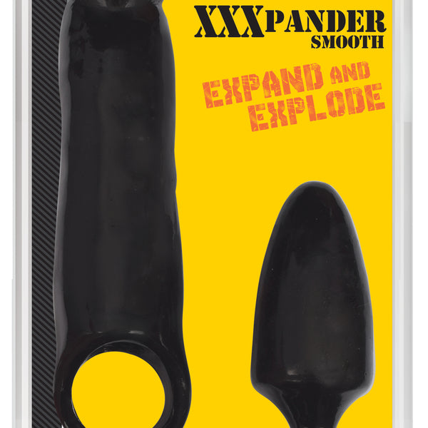 XXXPander Sheath with Smooth Plug - Black