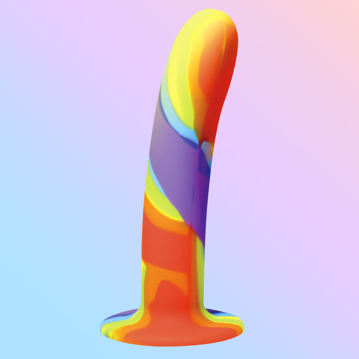 Rainbow Silicone Dildo