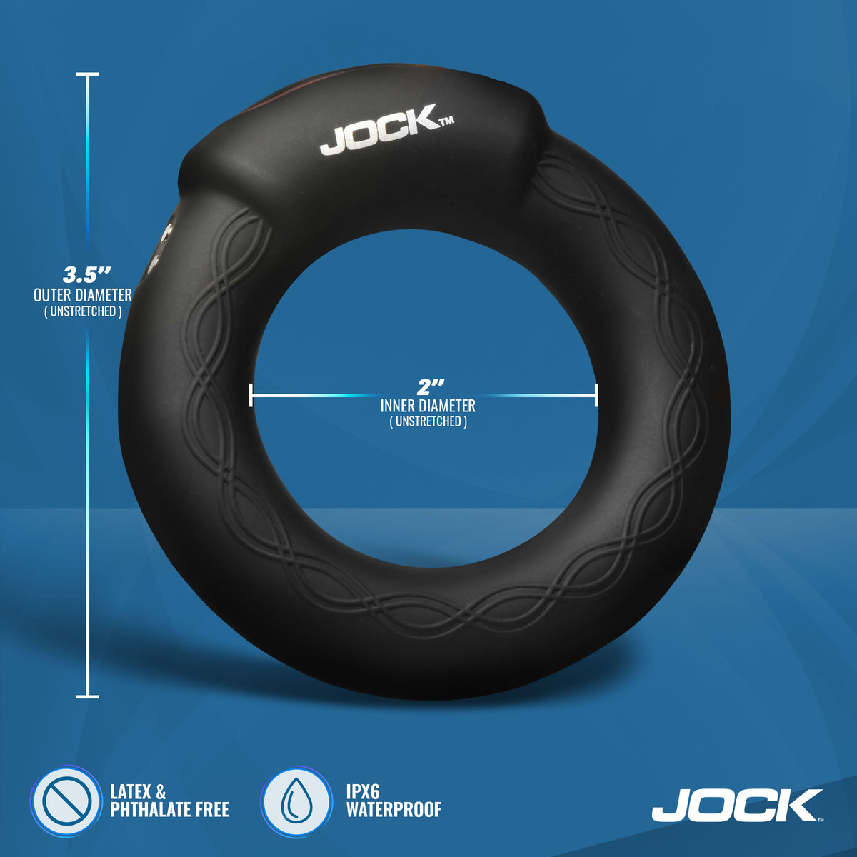 Rumbler Vibrating and Warming C-Ring - 2"
