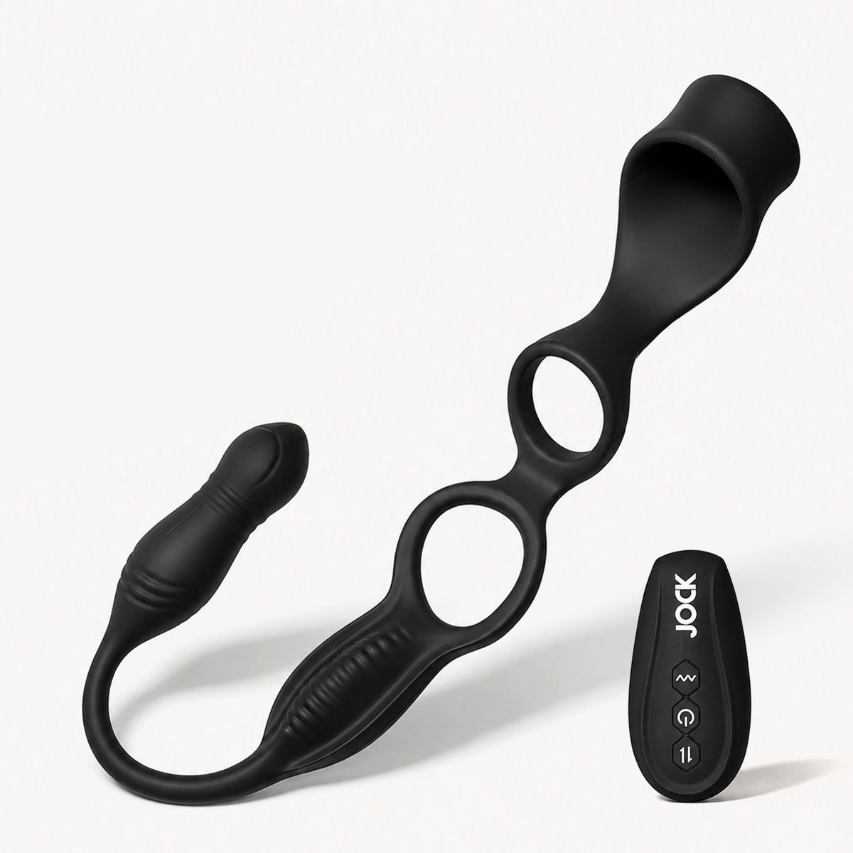 Hype Max Thrusting & Vibrating Anal Plug w/C-Ring