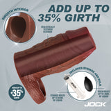 Silicone Penis Enhancer w/ Ball Strap - Dark
